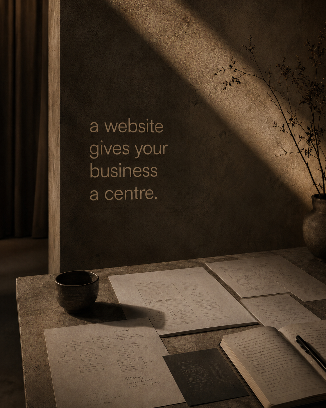 a website gives your business a centre.