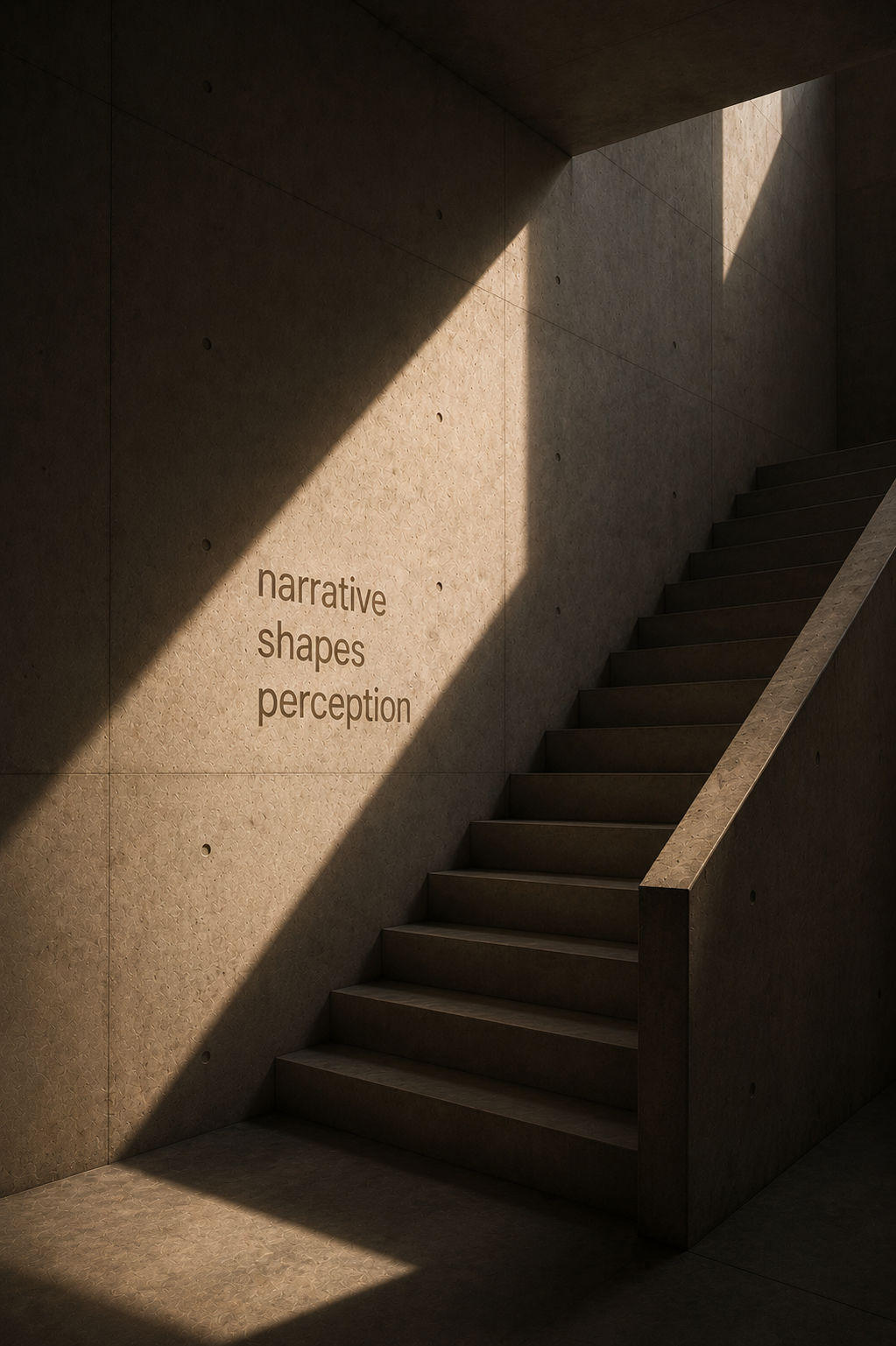 Narrative shapes perception.